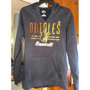 Baltimore Orioles Baseball hoodie Majestic Women size Small MLB